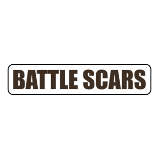Battle Scars Sticker (Brown)
